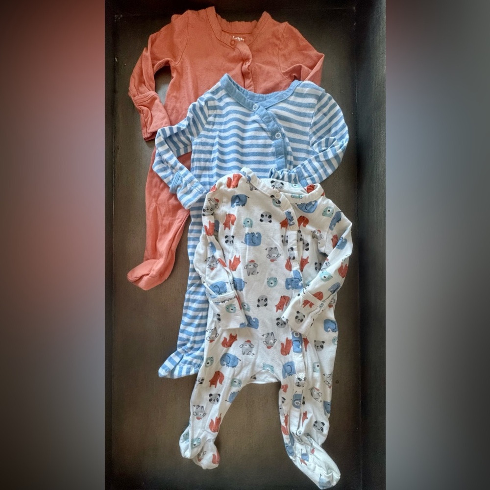 3-Pack 3 Month One-Piece Footies